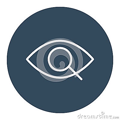 Eye search Isolated Vector icon which can easily modify or edit Vector Illustration