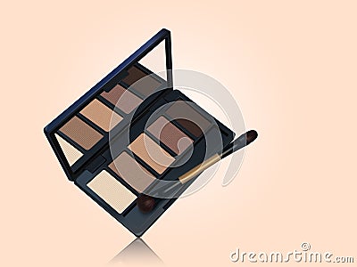 Eye shadow palette mockup Vector Illustration