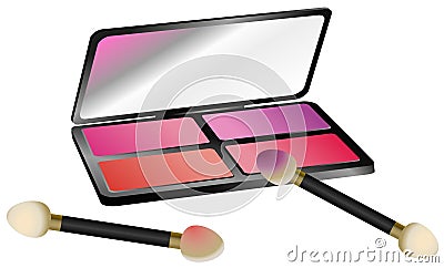 Eye Shadow Set Vector Illustration