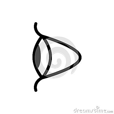 Eye side icon, vector illustration Vector Illustration