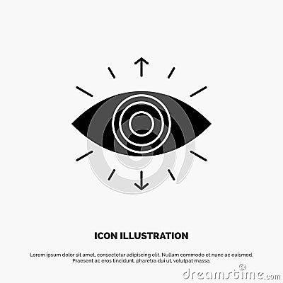 Eye, Symbol, Secret Society, Member, solid Glyph Icon vector Vector Illustration