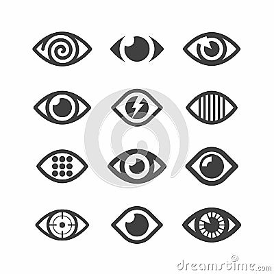 Eye symbols Vector Illustration