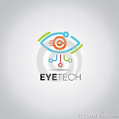 Eye Tech Data Logo Stock Photo