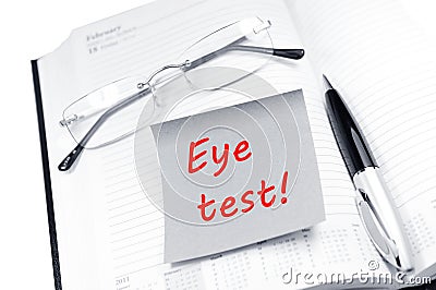 Eye test Stock Photo