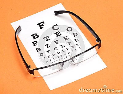 Eye test Stock Photo