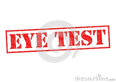 EYE TEST Stock Photo