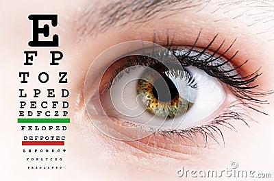 Eye test Stock Photo