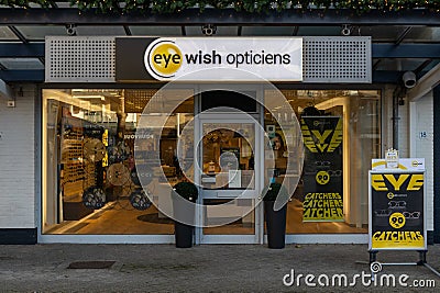 Eye Wish Opticien store, Nieuwegein Utrecht Editorial Stock Photo