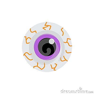 Eyeball round vector illustration icon Vector Illustration