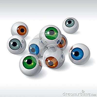 Eyeballs Vector Illustration