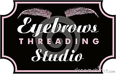 Eyebrows Threading Vector Illustration