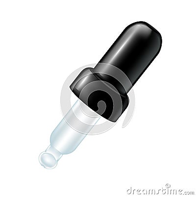 Eyedropper isolated on white Vector Illustration