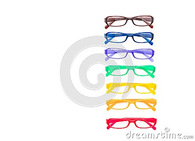 eyeglasses, spectacles or glasses Stock Photo