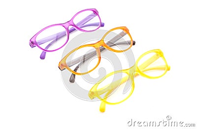 eyeglasses, spectacles or glasses Stock Photo