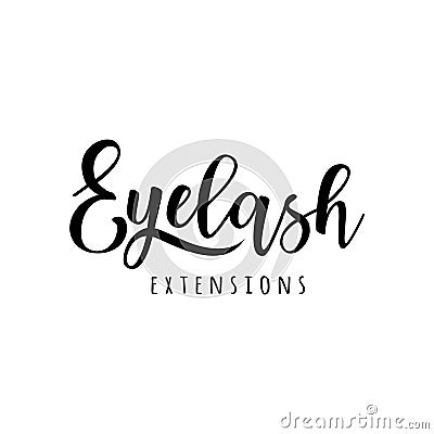 Eyelash extension logo Vector Illustration