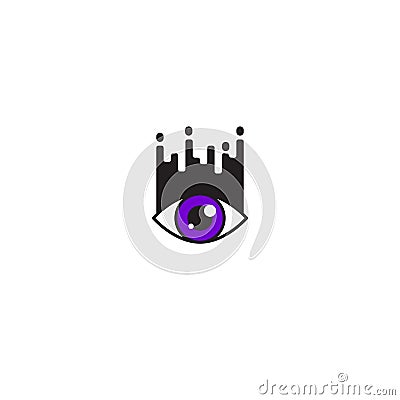 Eyelash extension modern icon Vector Illustration