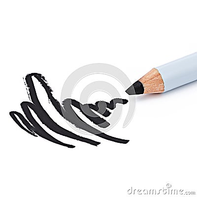 Eyeliner, eye contour, on white background Stock Photo