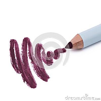 Eyeliner, eye contour, on white background Stock Photo