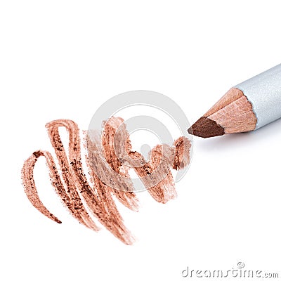 Eyeliner, eye contour, on white background Stock Photo