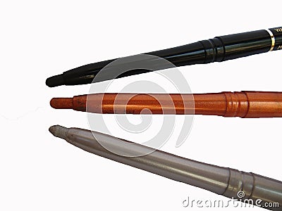 Eyeliner Pencils Stock Photo