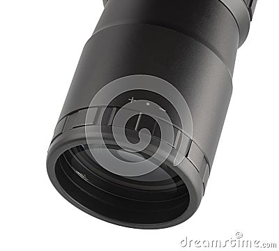 Eyepiece for a high powered riflescope Stock Photo