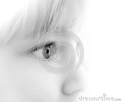 Eyes of the child Stock Photo