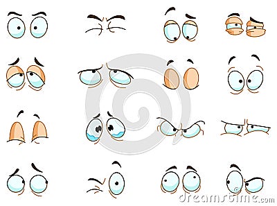 Eyes expressions Vector Illustration