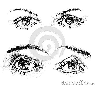 Eyes icons Vector Illustration