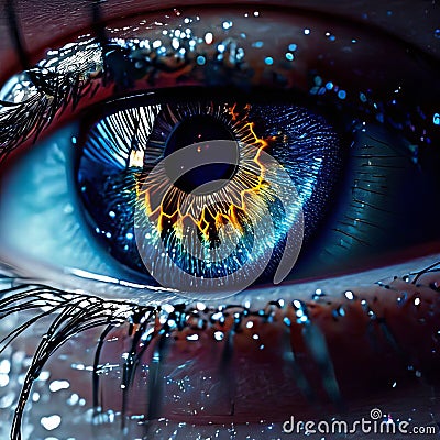 eyes photorealistic Stock Photo