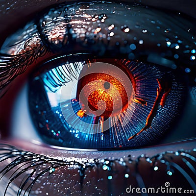 eyes photorealistic Stock Photo