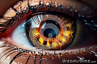 eyes photorealistic Stock Photo