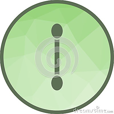 Eyeshade applicator icon vector image. Vector Illustration