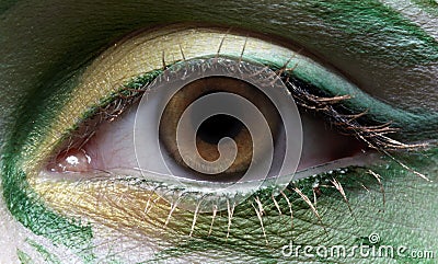 Eyezone bodyart Stock Photo