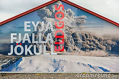 Eyjafjallajokull Iceland Volcano. Editorial Stock Photo