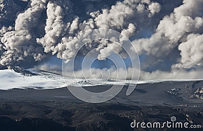 Eyjafjallajokull volcano Editorial Stock Photo