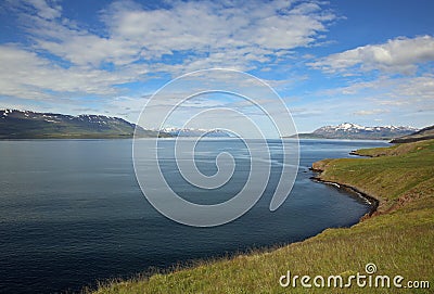 Eyjafjordur in Iceland Stock Photo