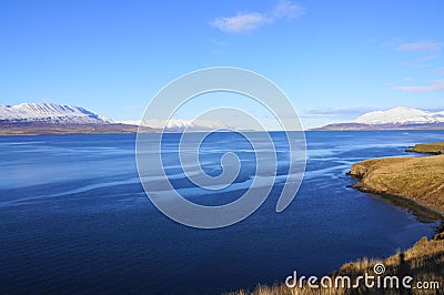 Eyjafjordur (near Akureyri) , Northern Iceland Stock Photo