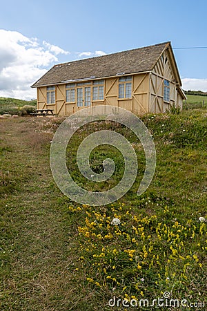 Eype mouth in Dorset Stock Photo