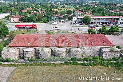 Ezinepazar Caravanserai is located in Amasya, Turkey. Editorial Stock Photo