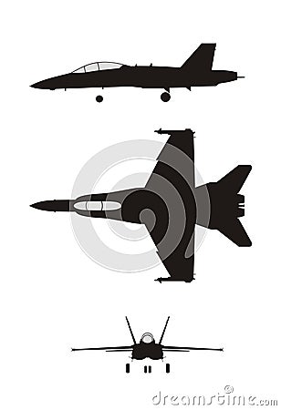 F-18 Vector Illustration