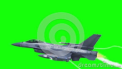 F16 Aviones De Combate Pantalla Verde Chorro Fondo De Representación 3d  Superior Metrajes - Vídeo de fondo, retroceder: 177475340