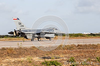 F-16C of the USAF Editorial Stock Photo