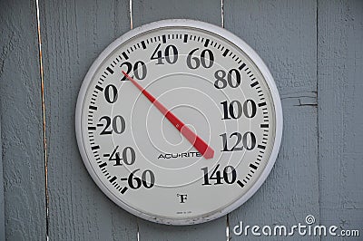 12f Fahrenheit degree cold on christmas eve in Lewiston,Idaho Editorial Stock Photo