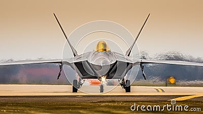 F22 fighter jet Stock Photo