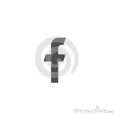 F letter icon Editorial Stock Photo