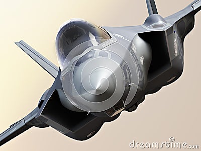 F35-A lightning closeup Stock Photo