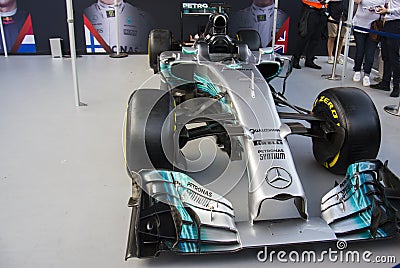 F1 Live London Mercedes Car Editorial Stock Photo