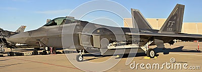 F-22 Raptor Fighter Jet Editorial Stock Photo