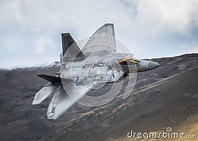 F22 stealth fighter jet Stock Photo