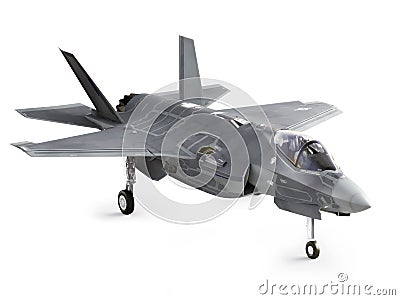 F35 strike aircraft angled Stock Photo